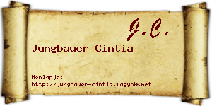 Jungbauer Cintia névjegykártya