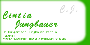 cintia jungbauer business card